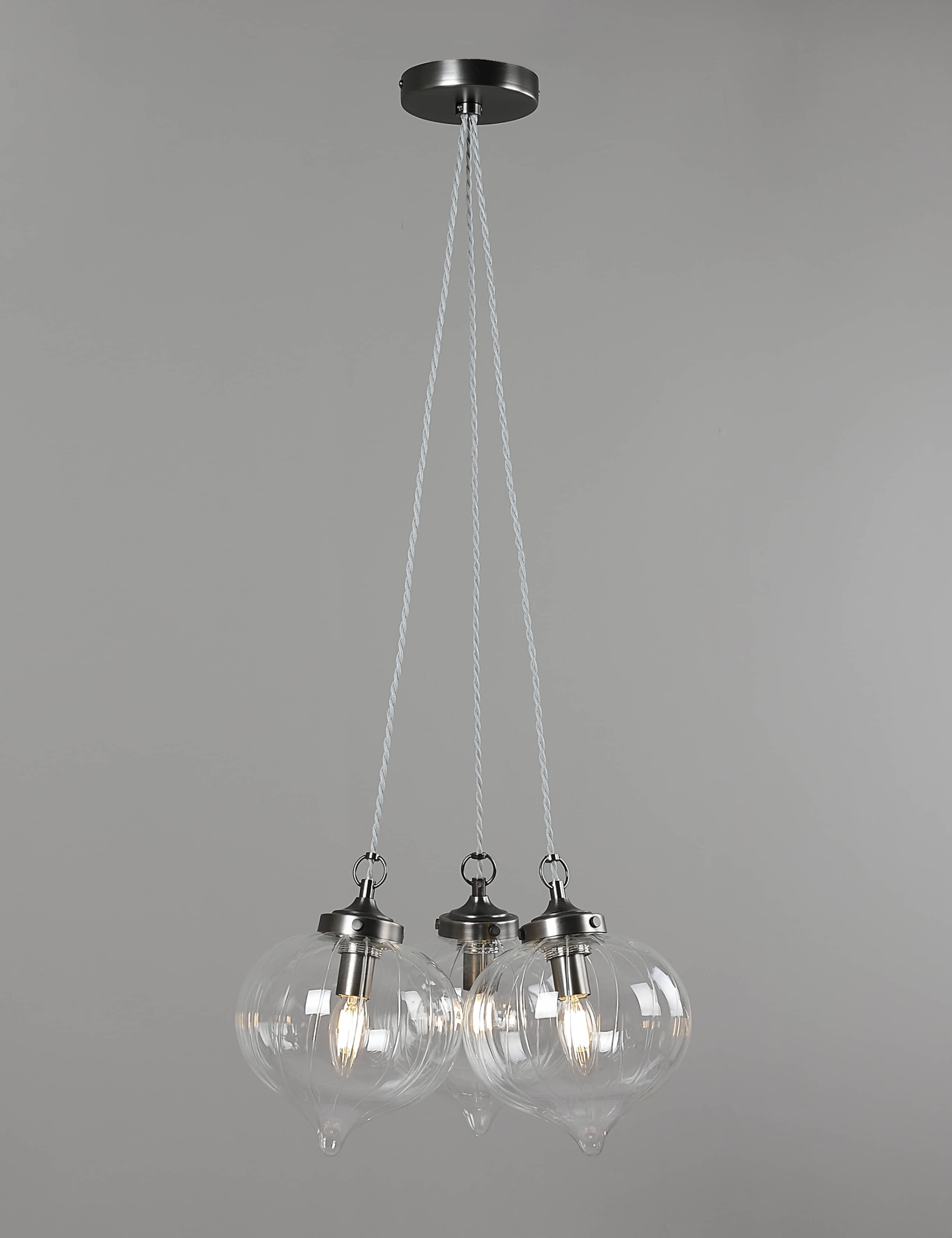 Glass Multi-light Cluster Pendant Light 7 of 7