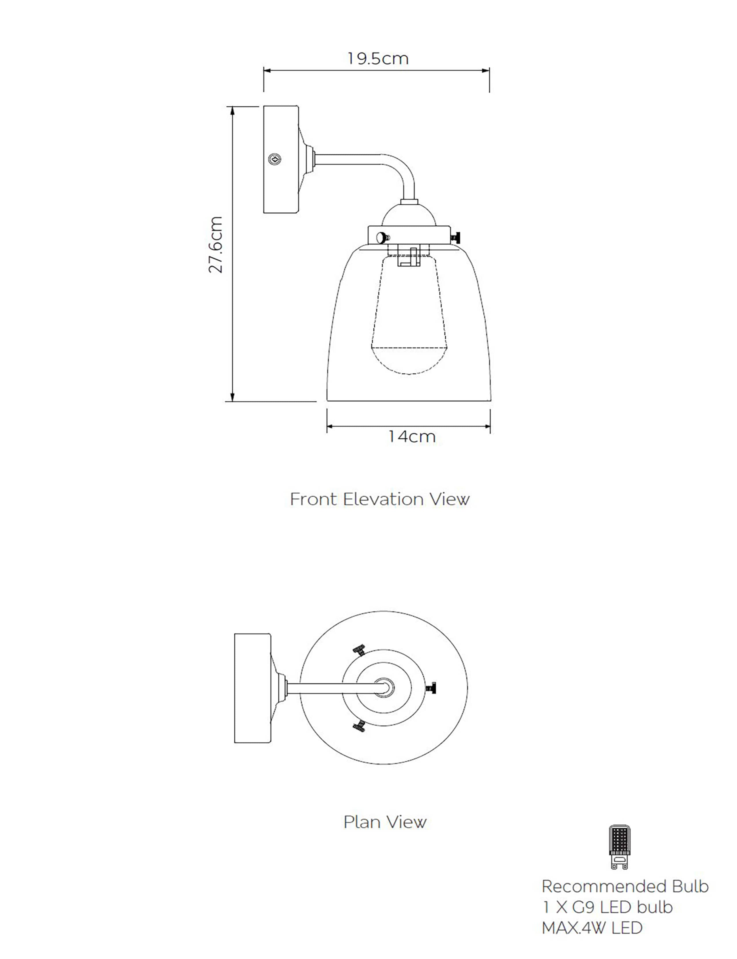 Outdoor Glass Shade Wall Light 8 of 9