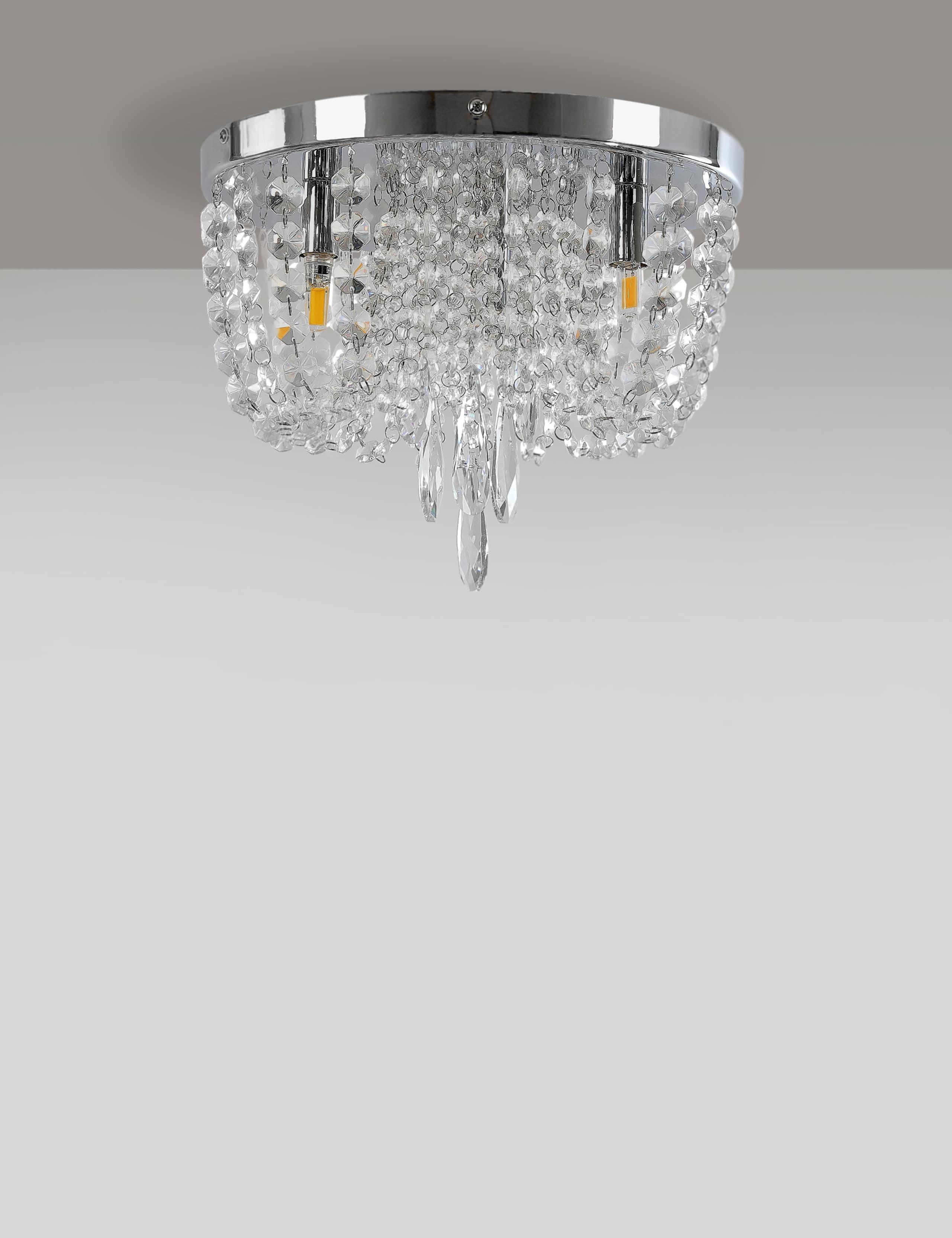 Beaded Baguette Flush Ceiling Light 1 of 6