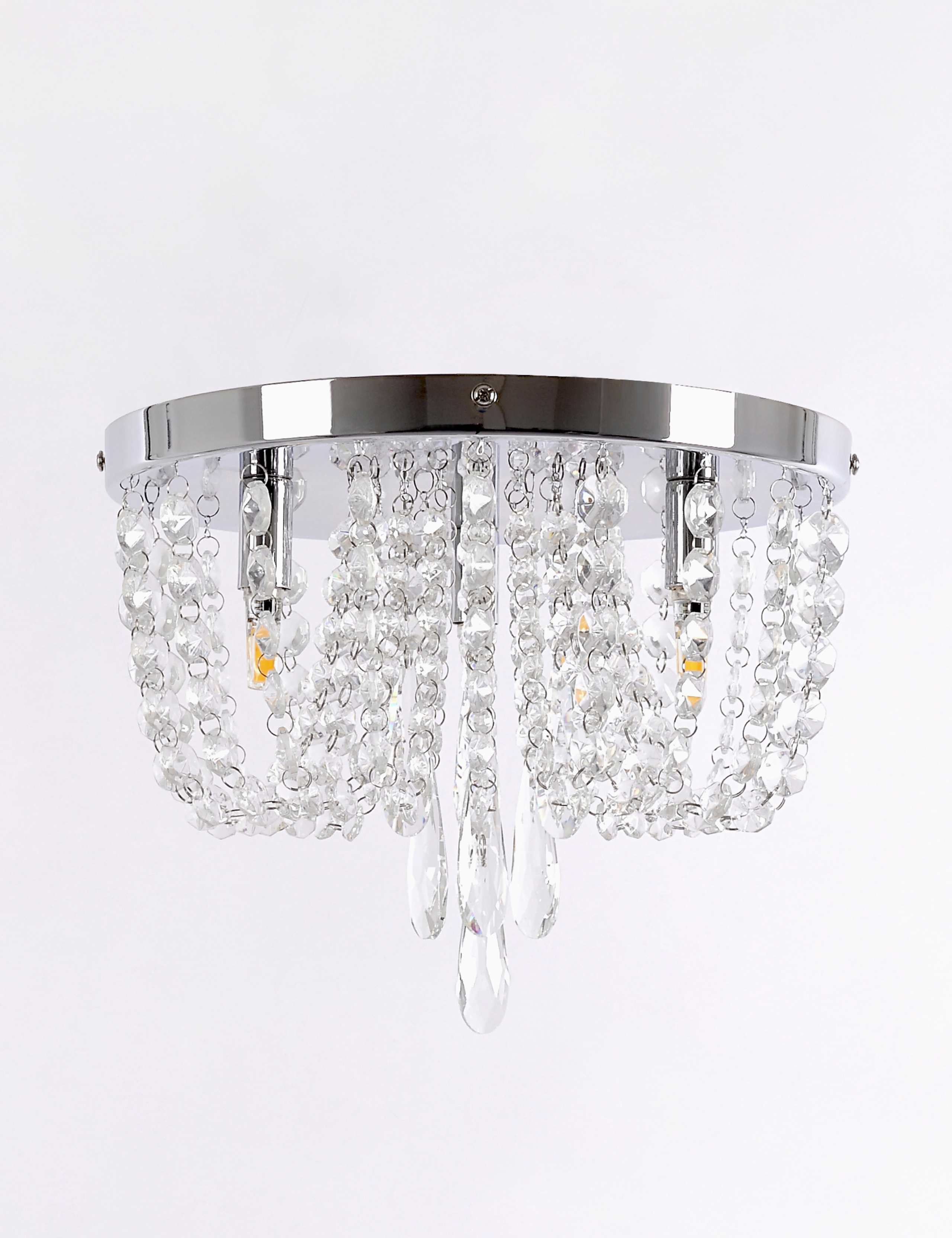 Beaded Baguette Flush Ceiling Light 5 of 6