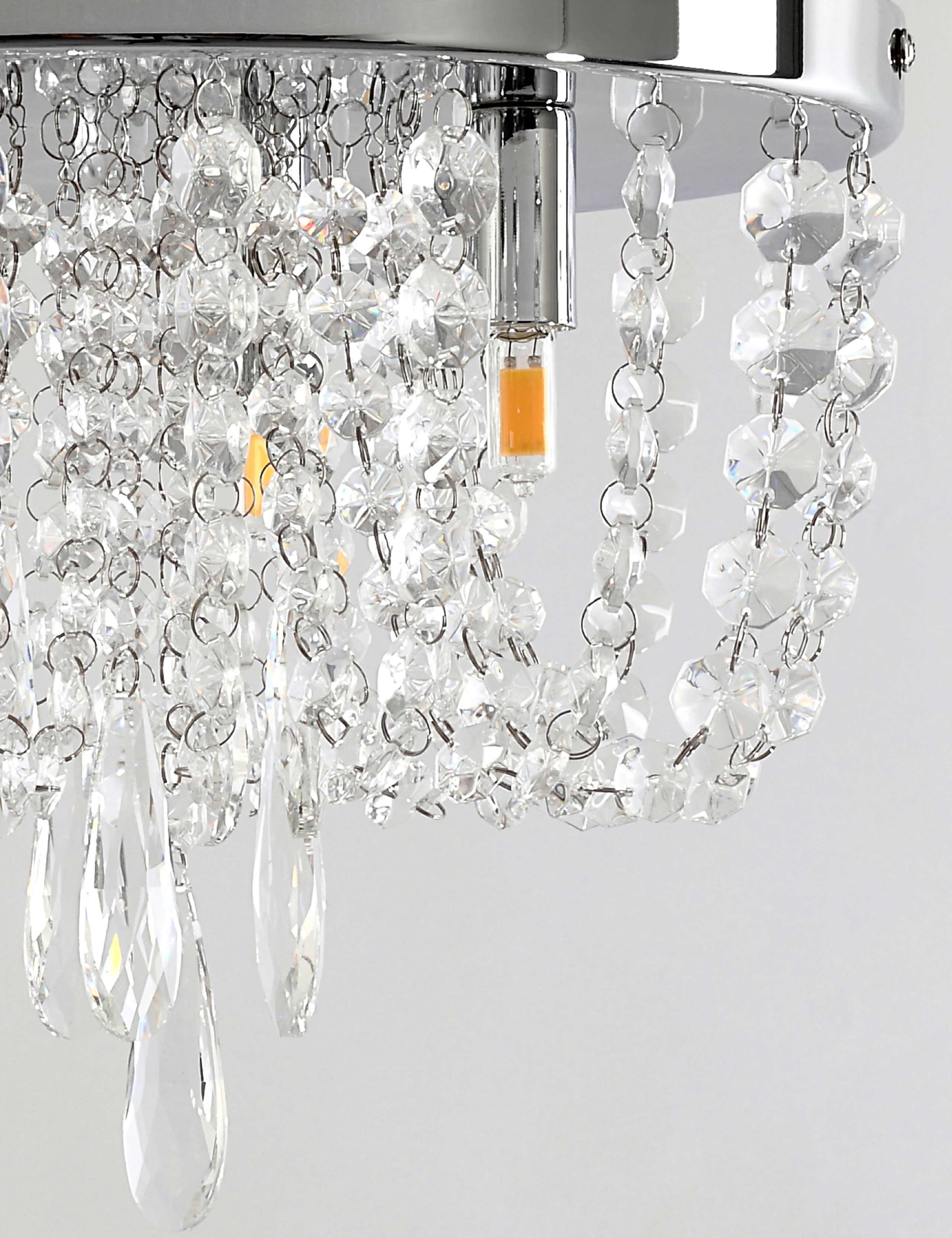 Beaded Baguette Flush Ceiling Light 6 of 6