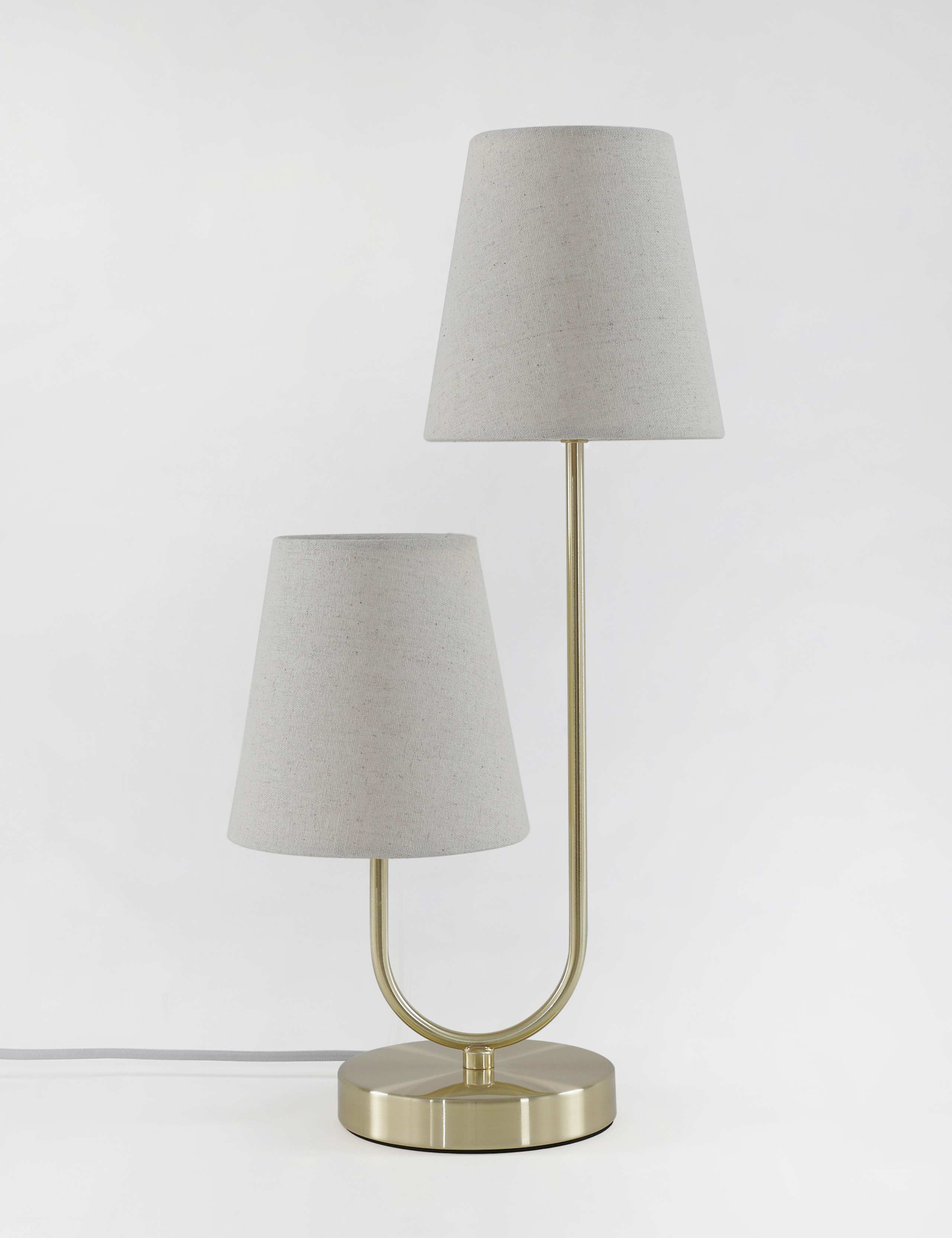 2 Shade Metal Table Lamp 1 of 6
