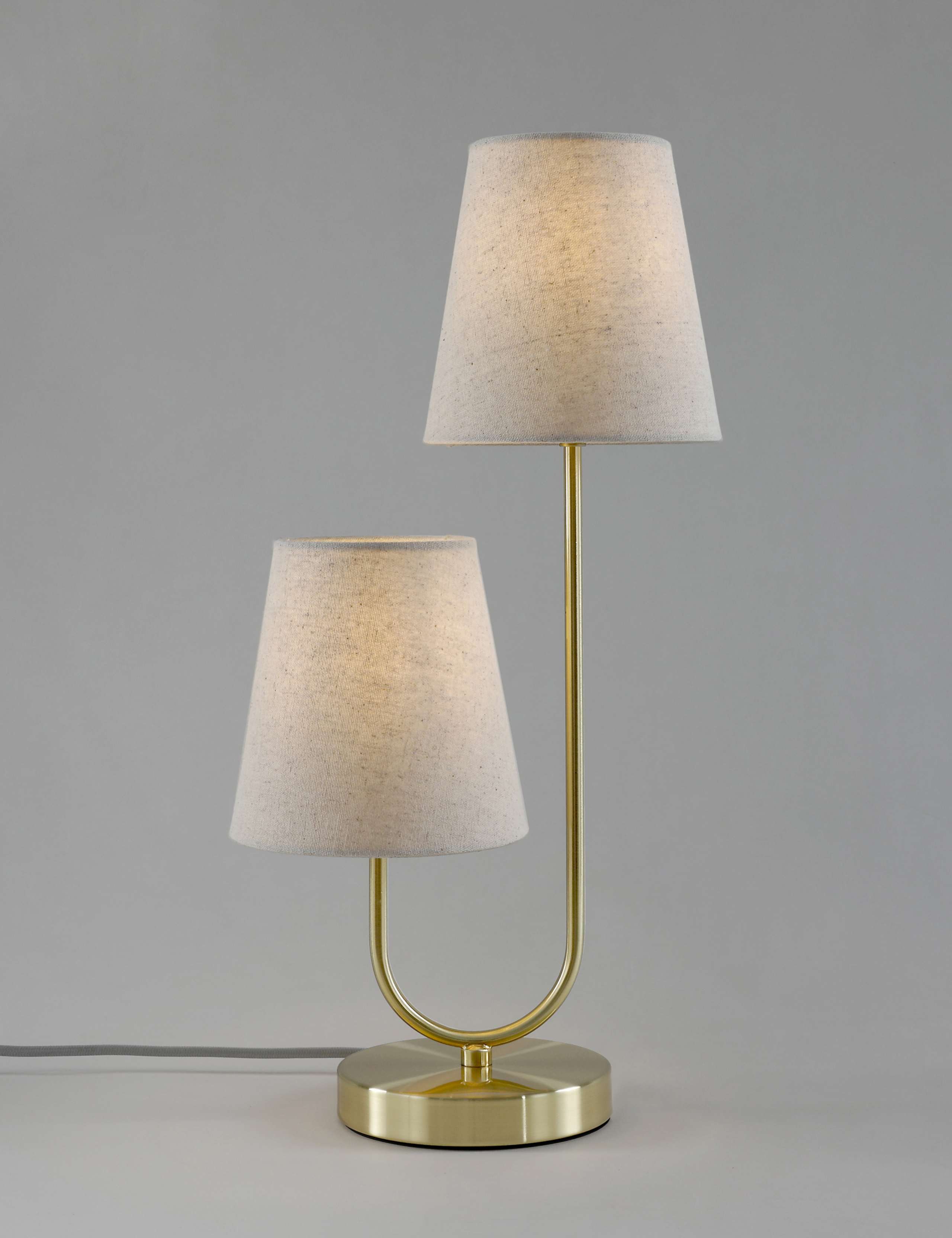 2 Shade Metal Table Lamp 6 of 6