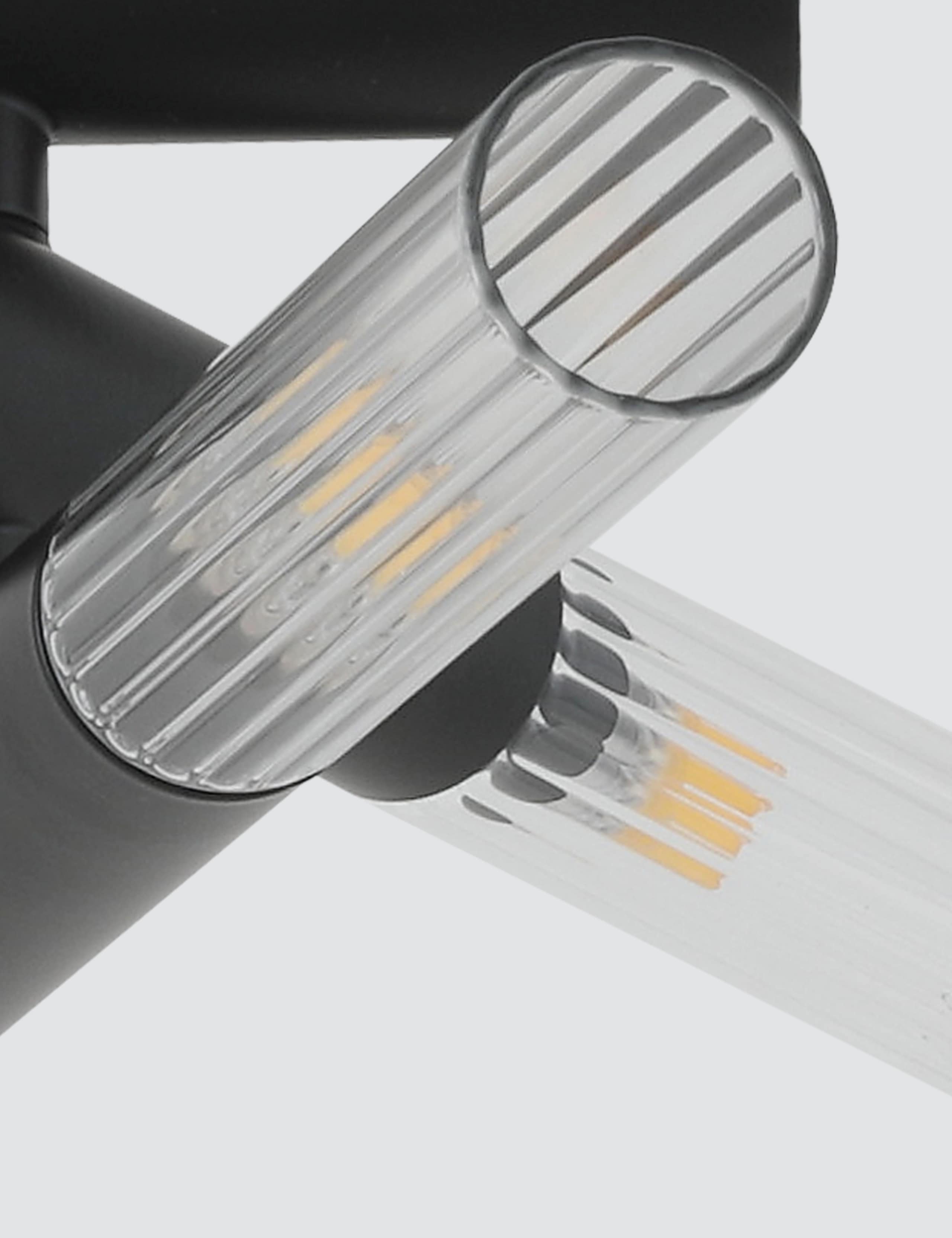 Ribbed Flush Ceiling Light 5 of 7