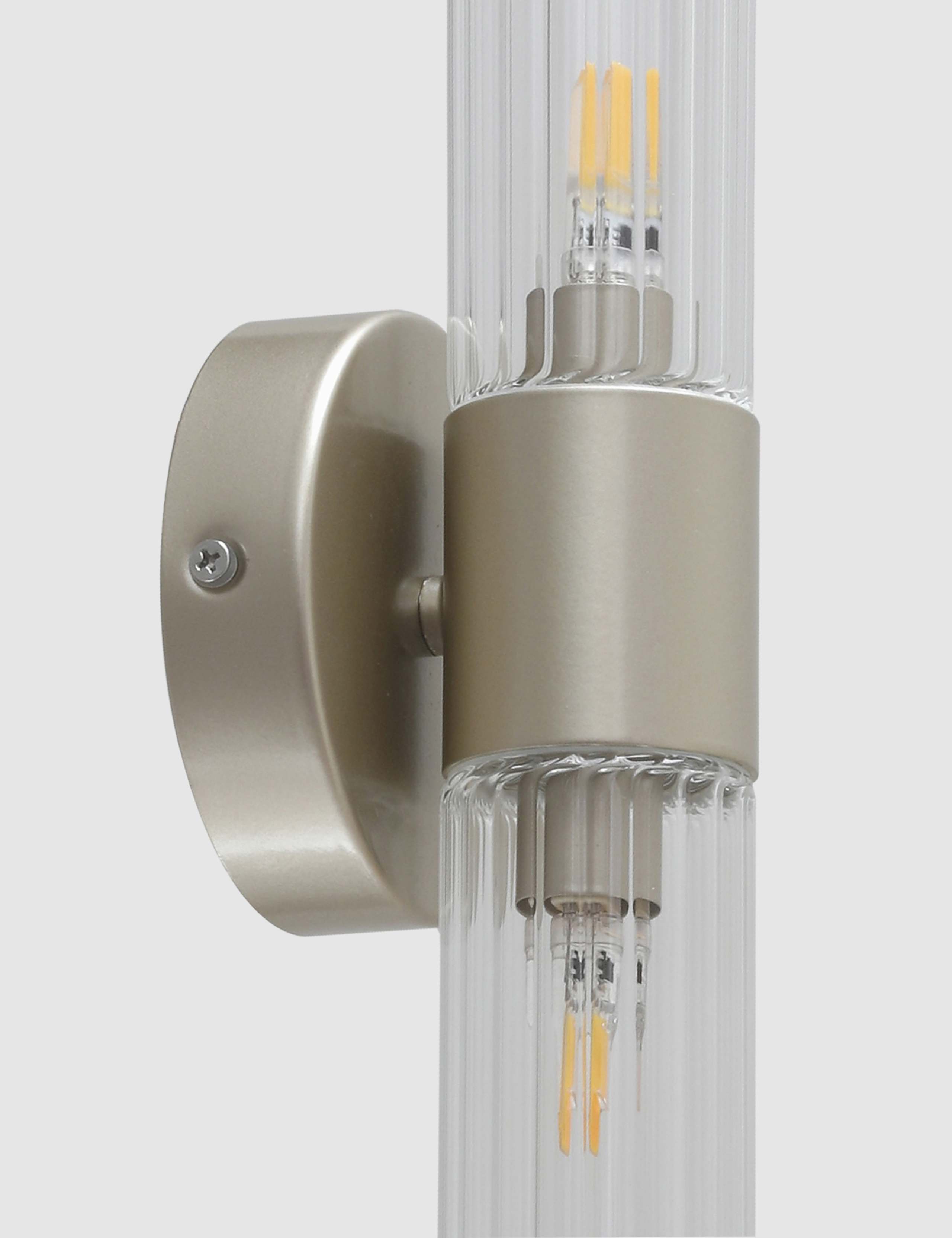 Glass Ribbed Wall Light 4 of 6