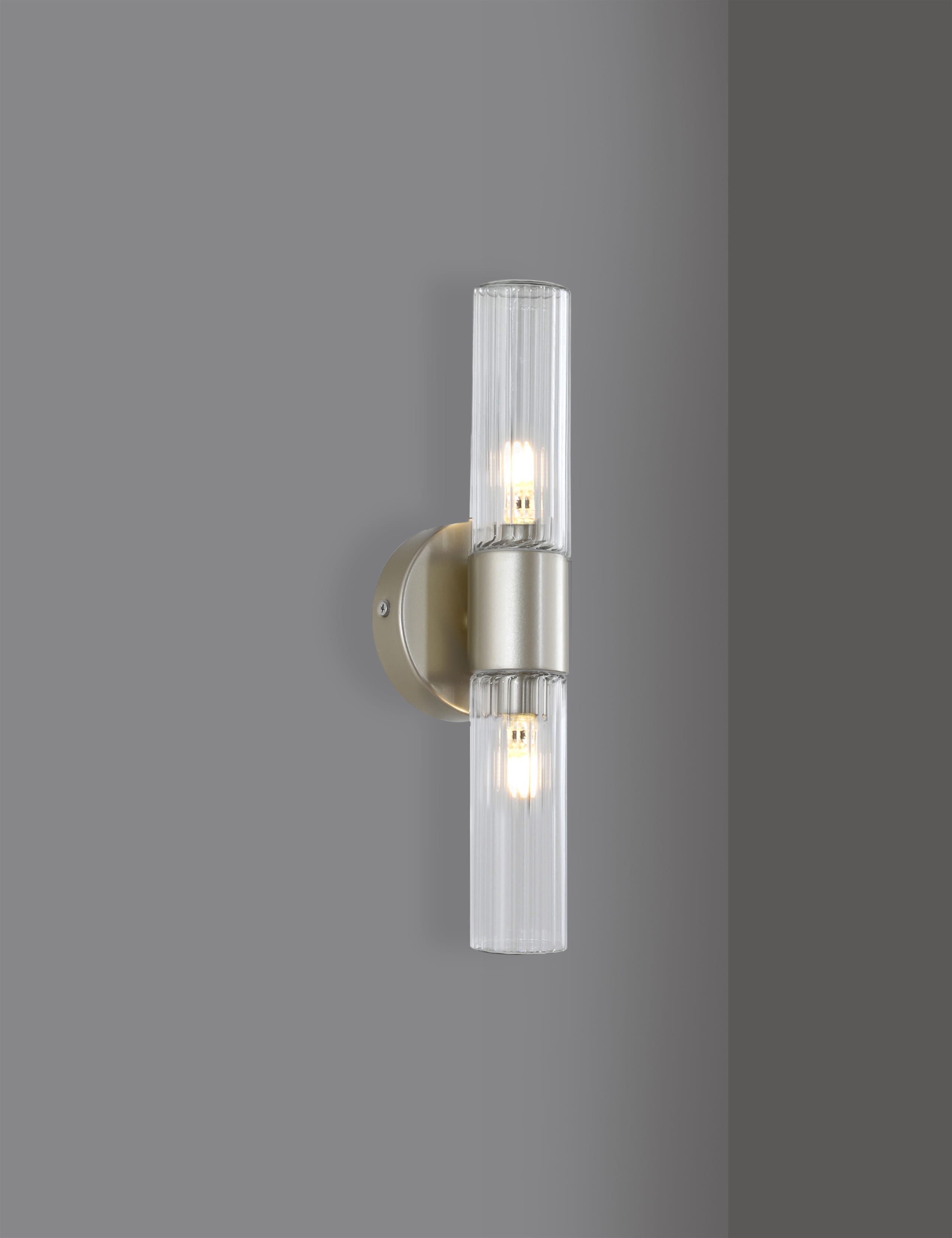 Glass Ribbed Wall Light 6 of 6