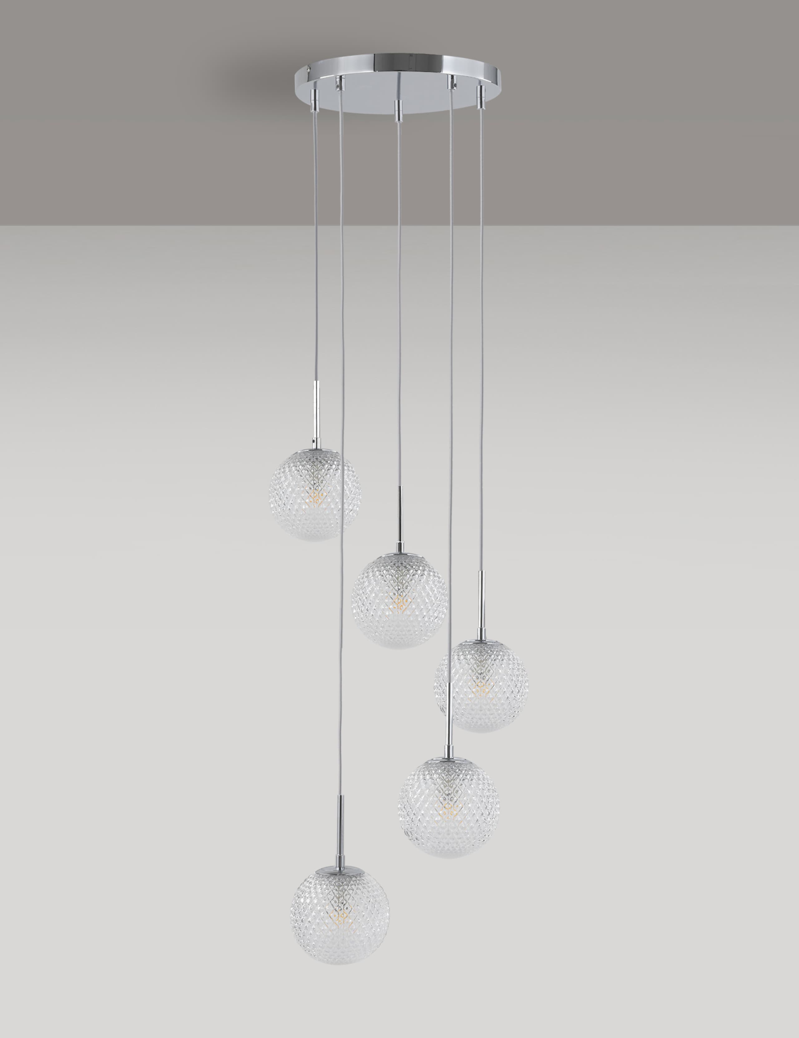 Glass Cluster Ceiling Light 1 of 7