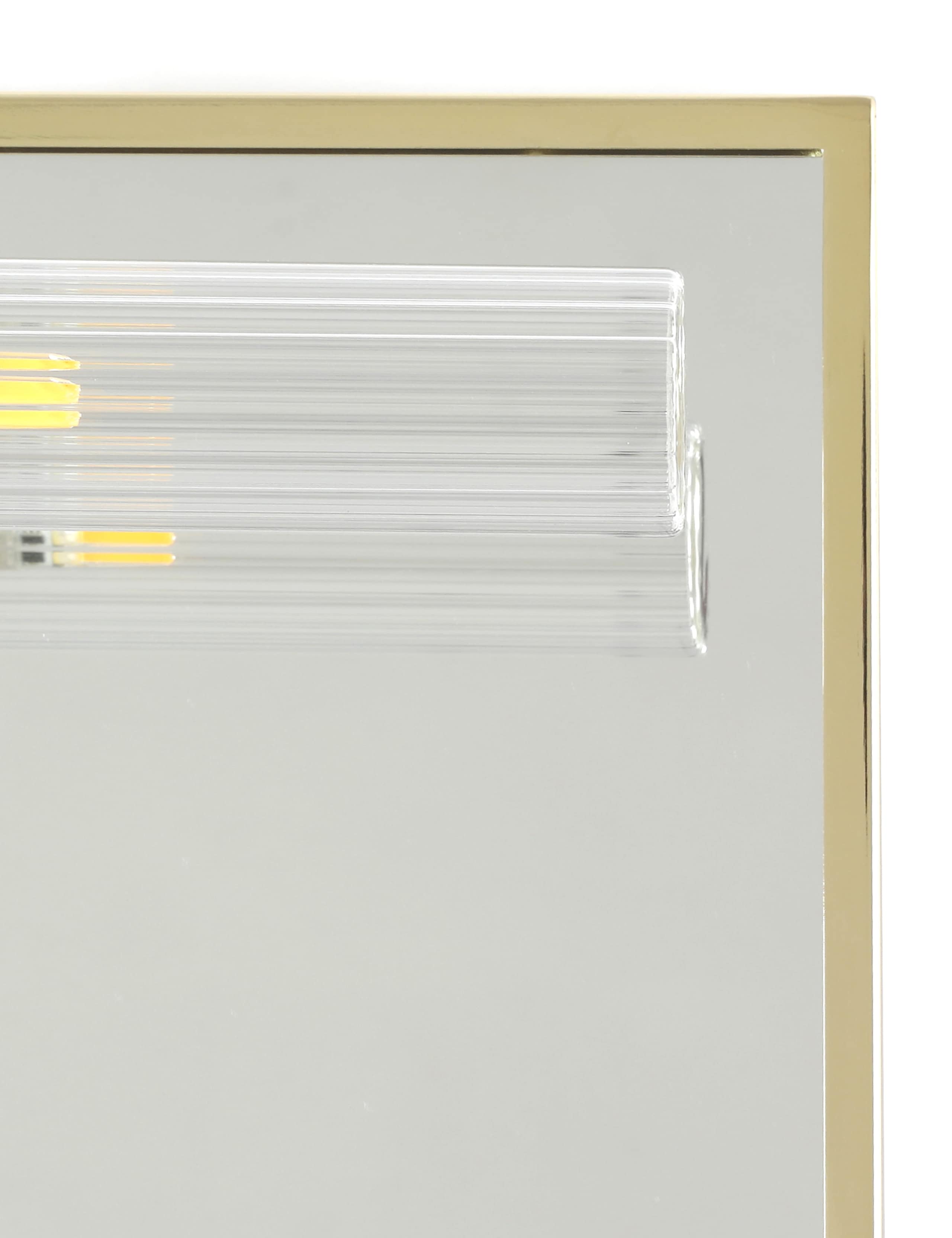 Ribbed Bathroom Mirror Light 5 of 6