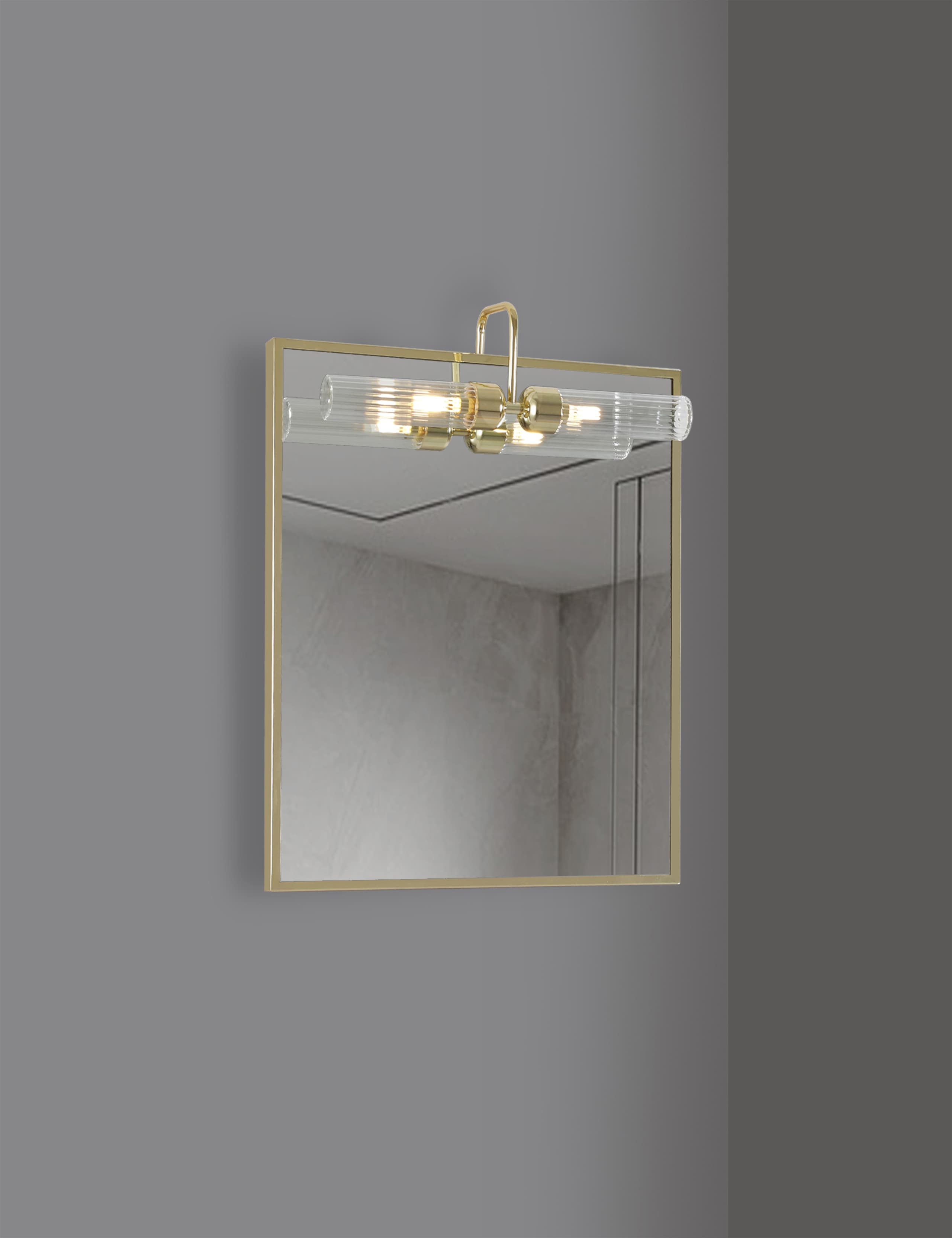Ribbed Bathroom Mirror Light 6 of 6