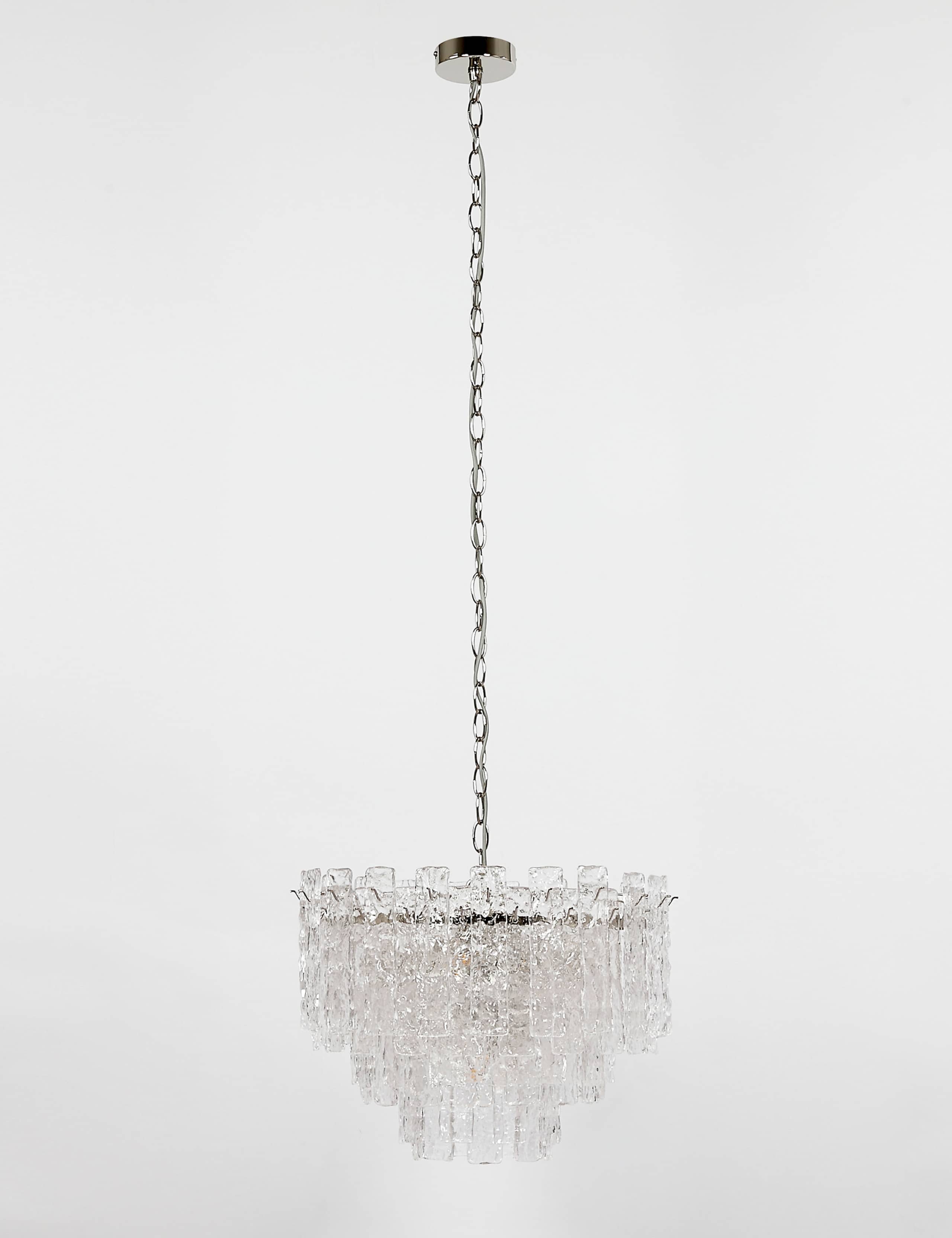 Madelyn Textured Glass Chandelier 1 of 8