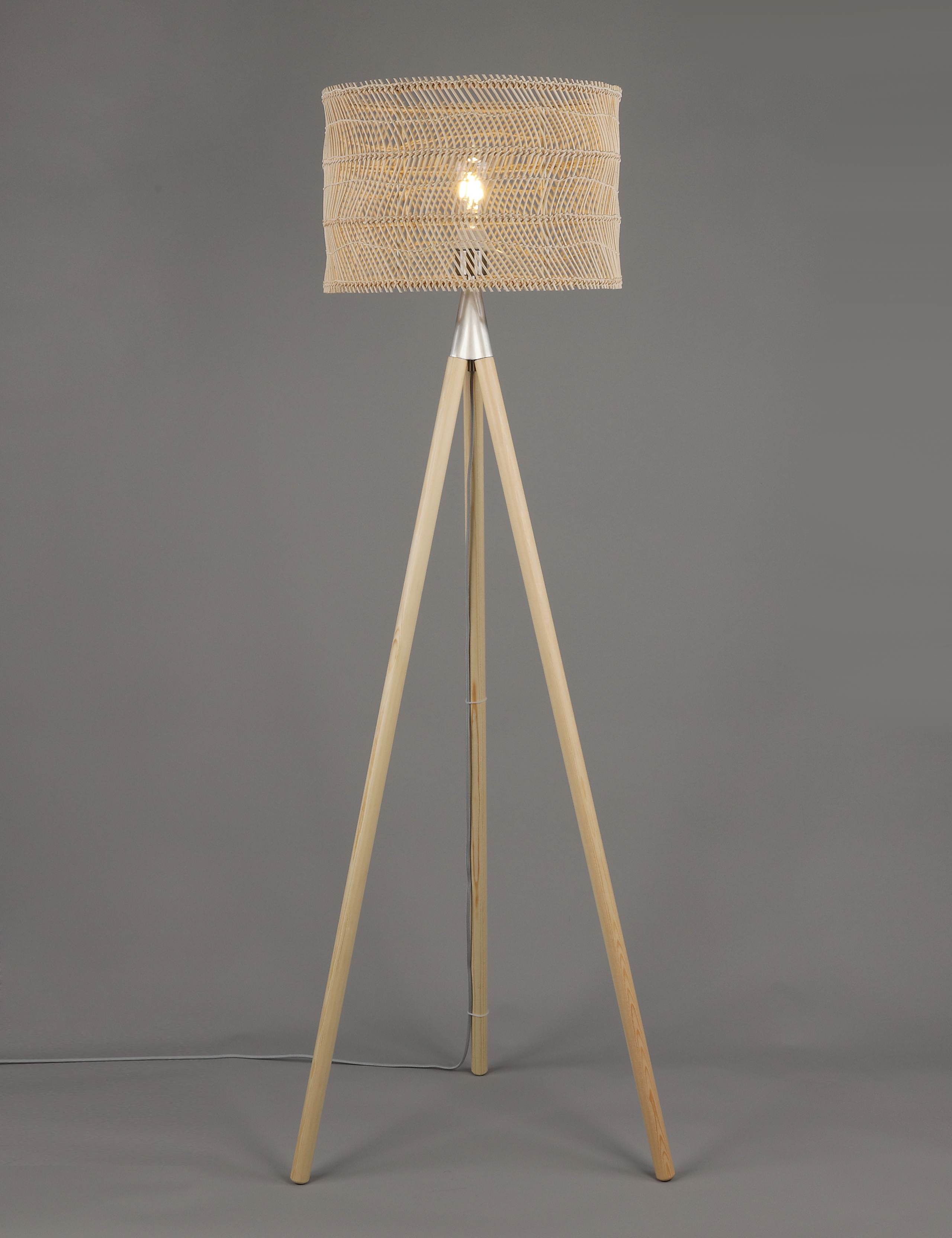 Casual Rattan Floor Lamp 8 of 8