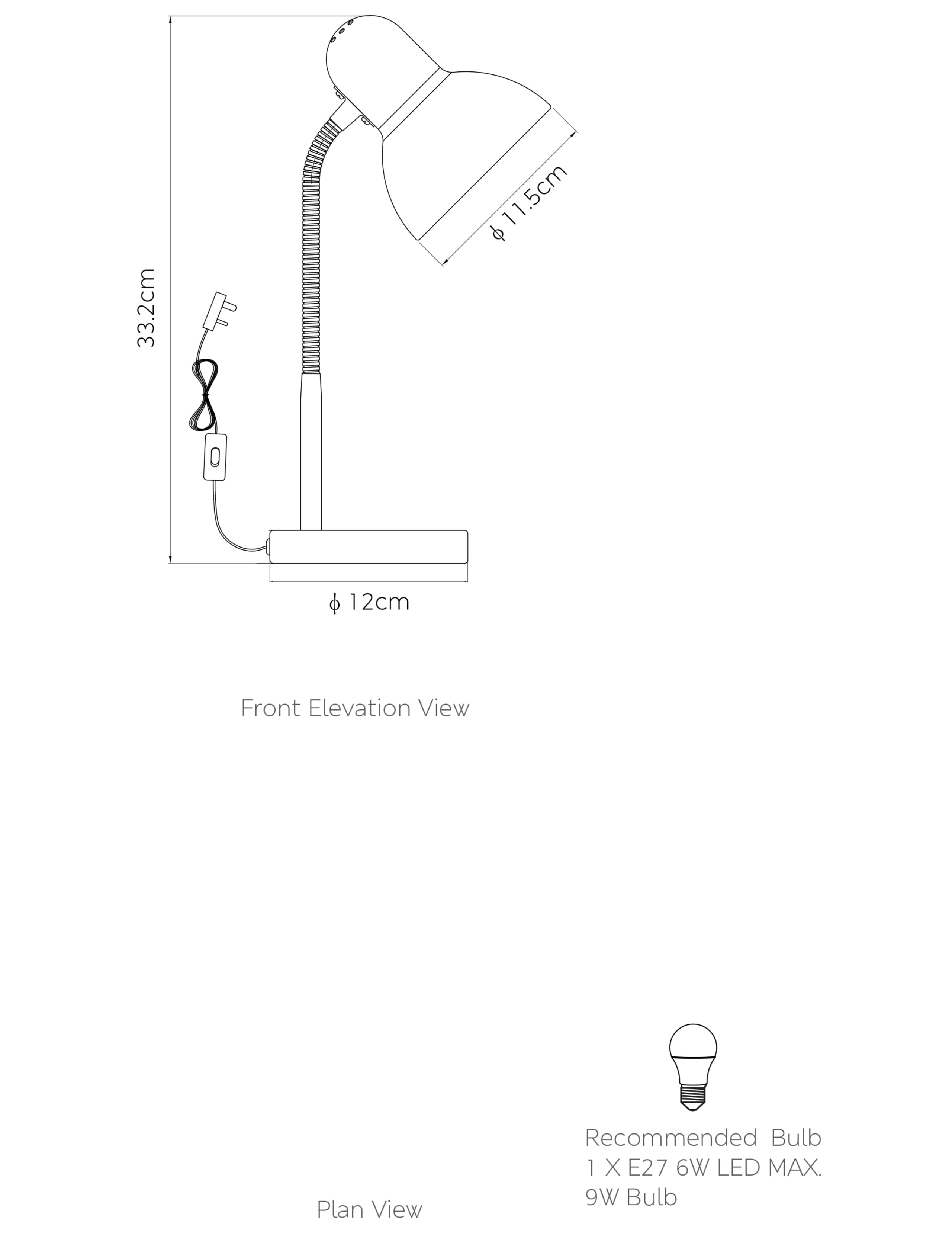 Bailey Metal Desk Lamp 6 of 7