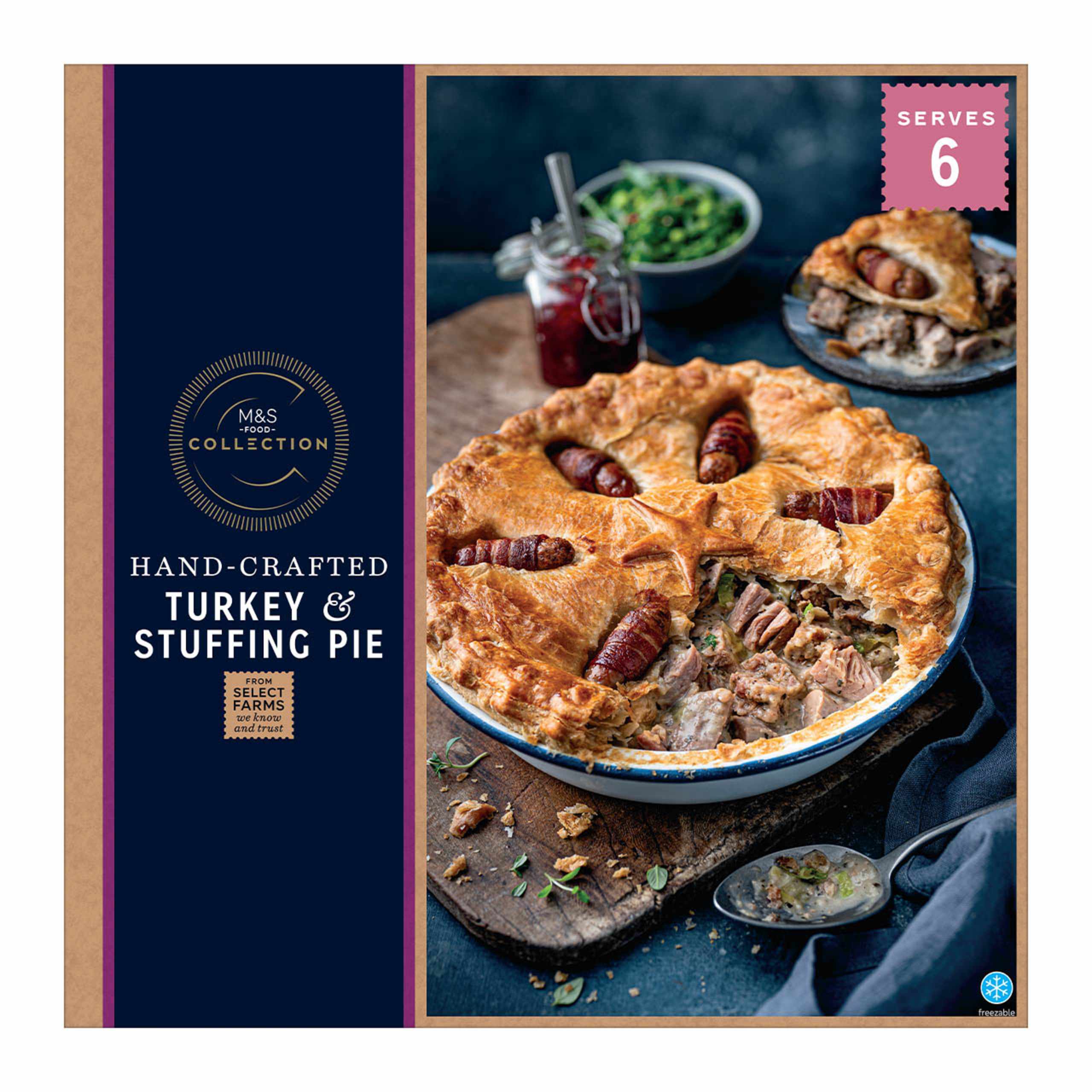Collection Handcrafted Turkey & Stuffing Pie (Serves 6) 1 of 1