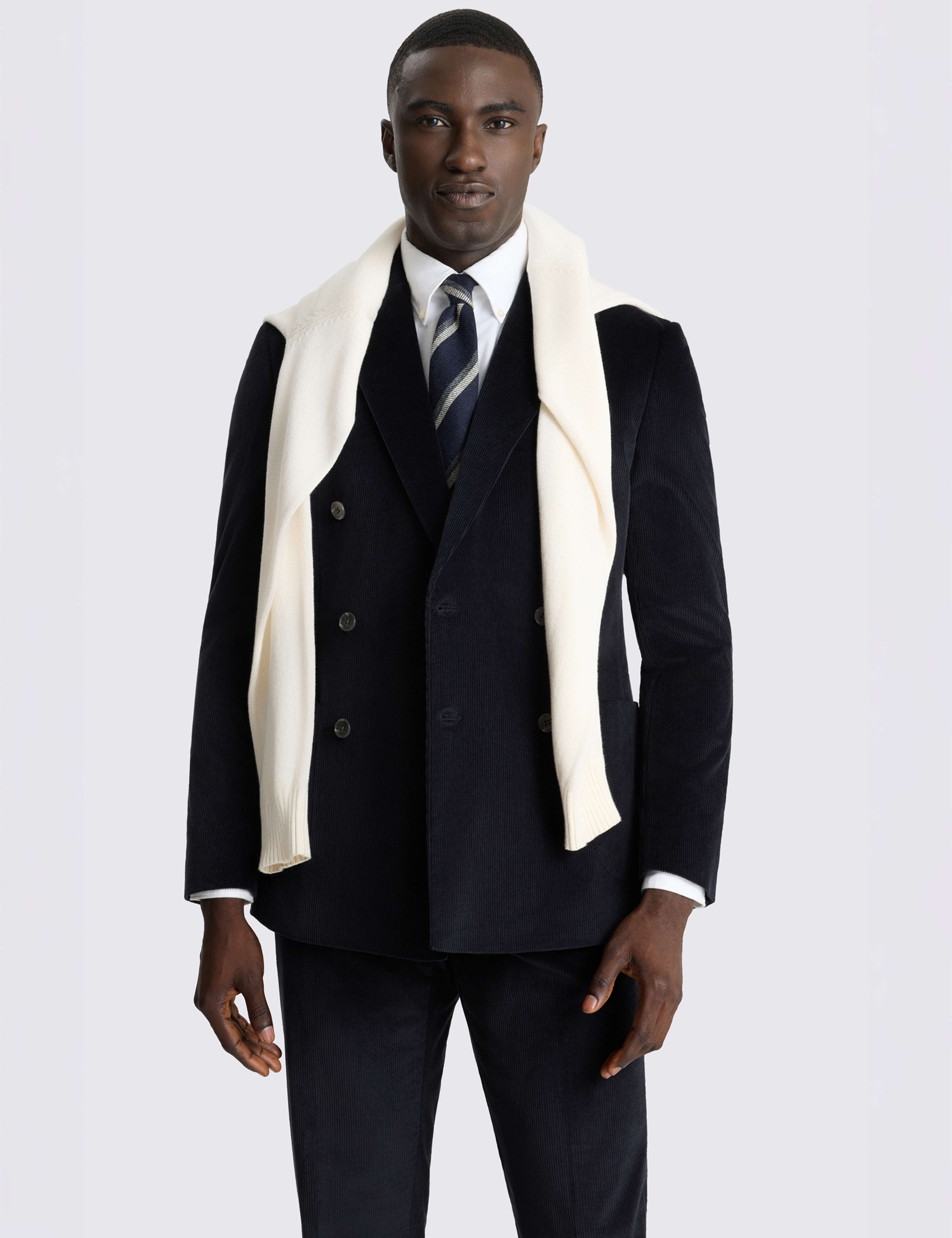 Slim Fit Cord Suit Jacket