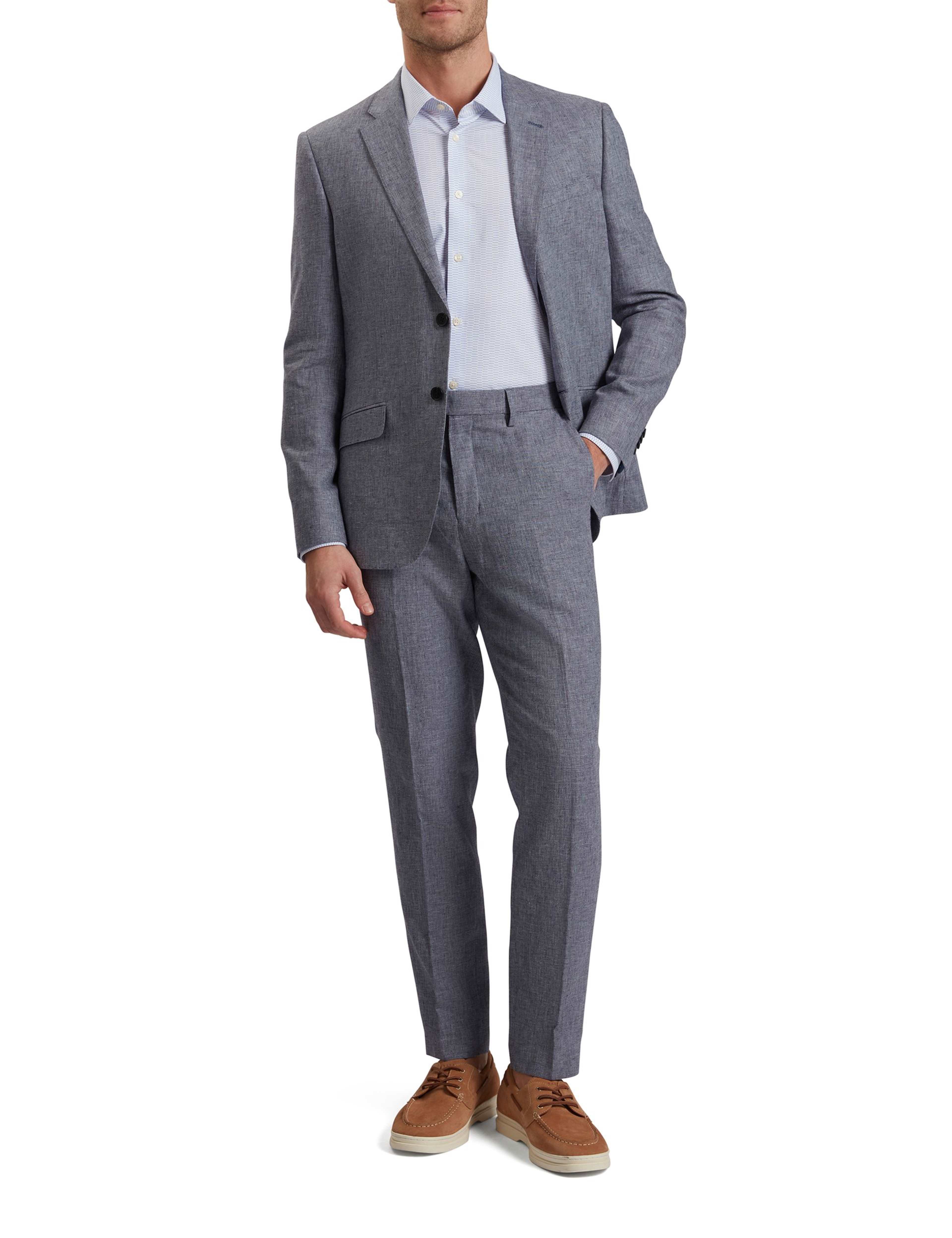 Regular Fit Linen & Cotton Blend Blazer thumbnail 5