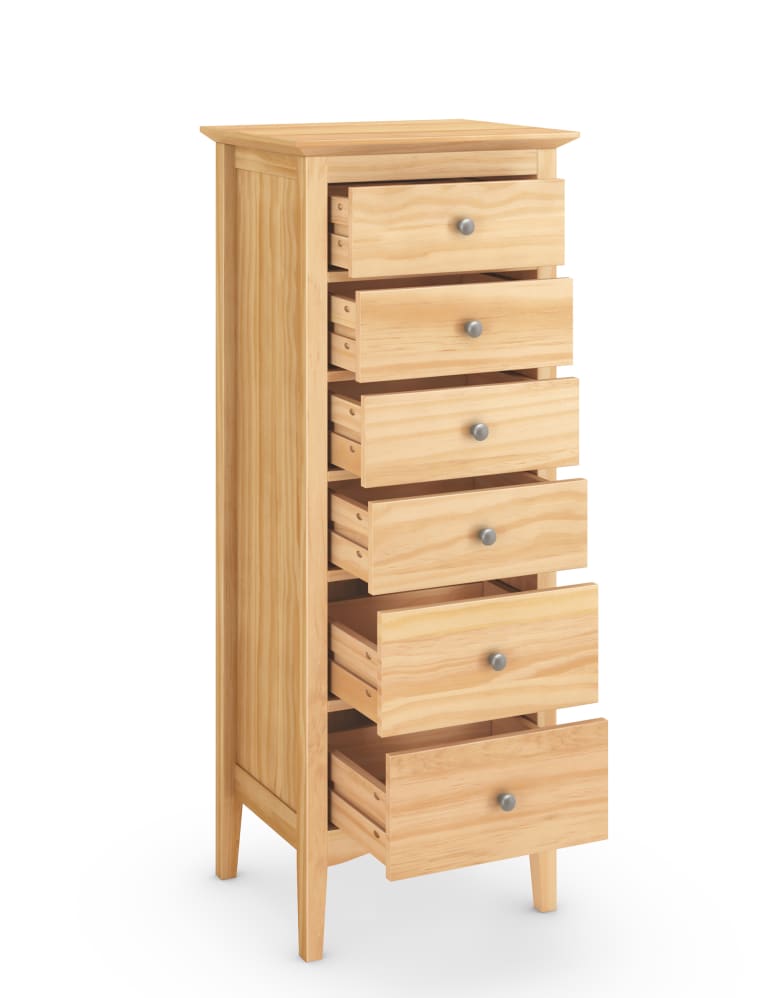 Hastings Natural 6 Drawer Tallboy M S IE