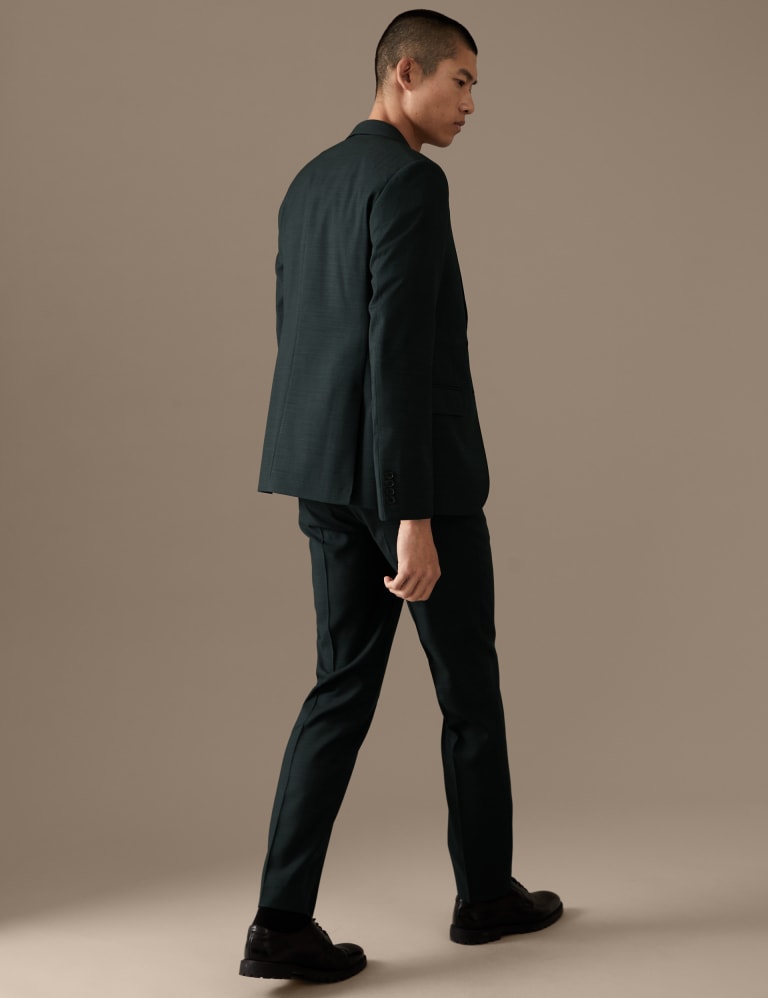 Tailored Fit Pure Wool Textured Suit 3 of 7