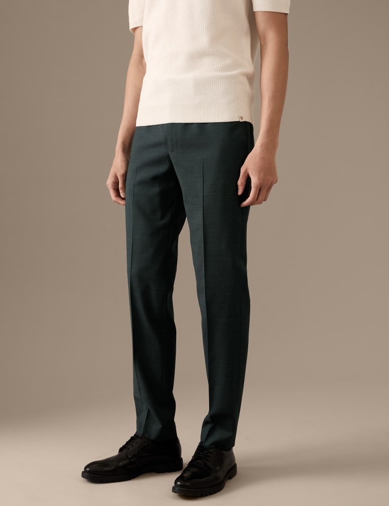 Tailored Fit Pure Wool Textured Suit 4 of 7