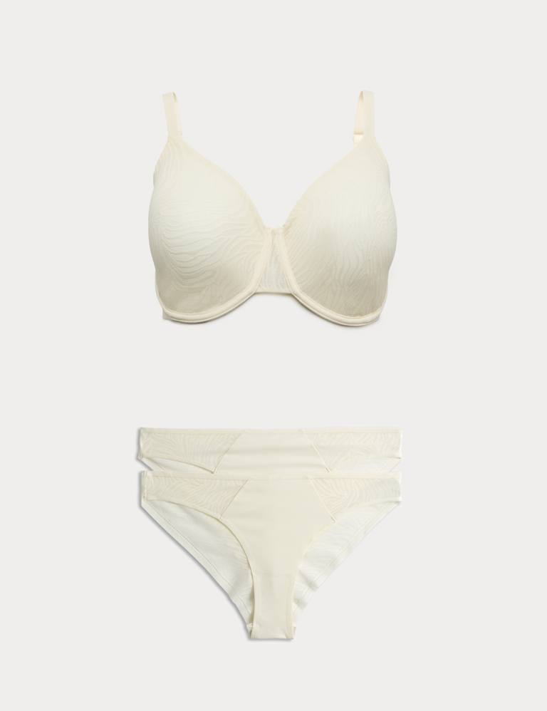 Body Lace Wired Minimiser Bra Set C-H 2 of 6