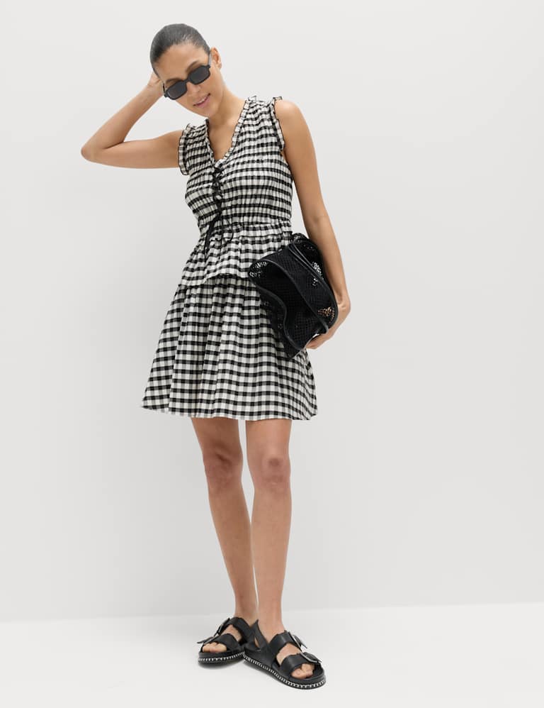 Gingham Top & Skirt Set 1 of 6