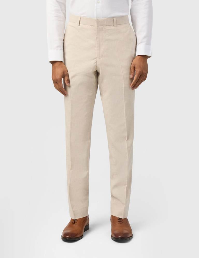Slim Fit Linen Blend Check Suit 2 of 6