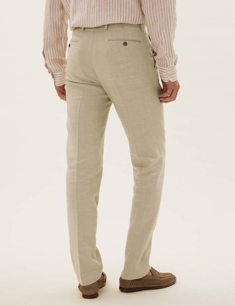 Tailored Fit Italian Linen Miracle™ 3 Piece Suit 6 of 8