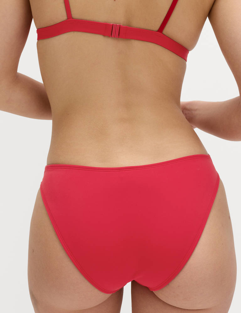 Broderie Trim Sculpt Padded Plunge Bikini Set 6 of 6