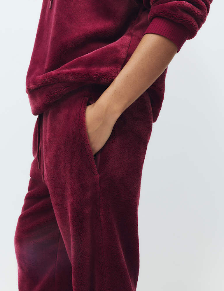 Fur Fleece Lounge Hoodie Set 6 of 6