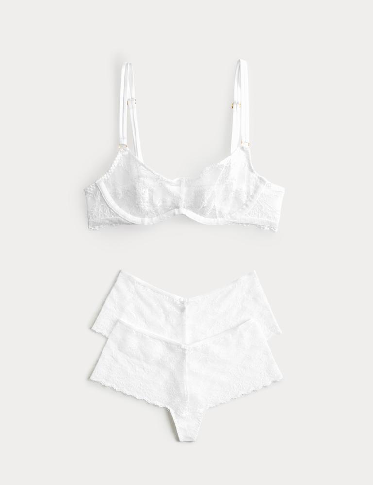 Ida Lace Wired Scoop Bra Set A-E 2 of 6