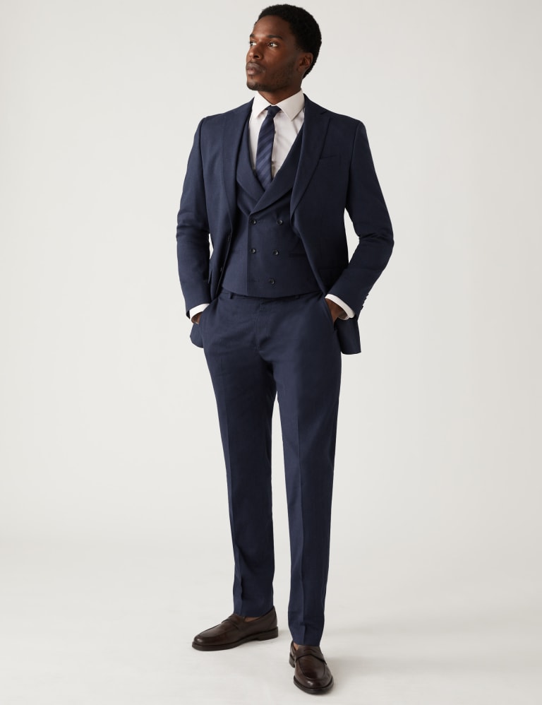 Tailored Fit Italian Linen Miracle™ Suit 1 of 6