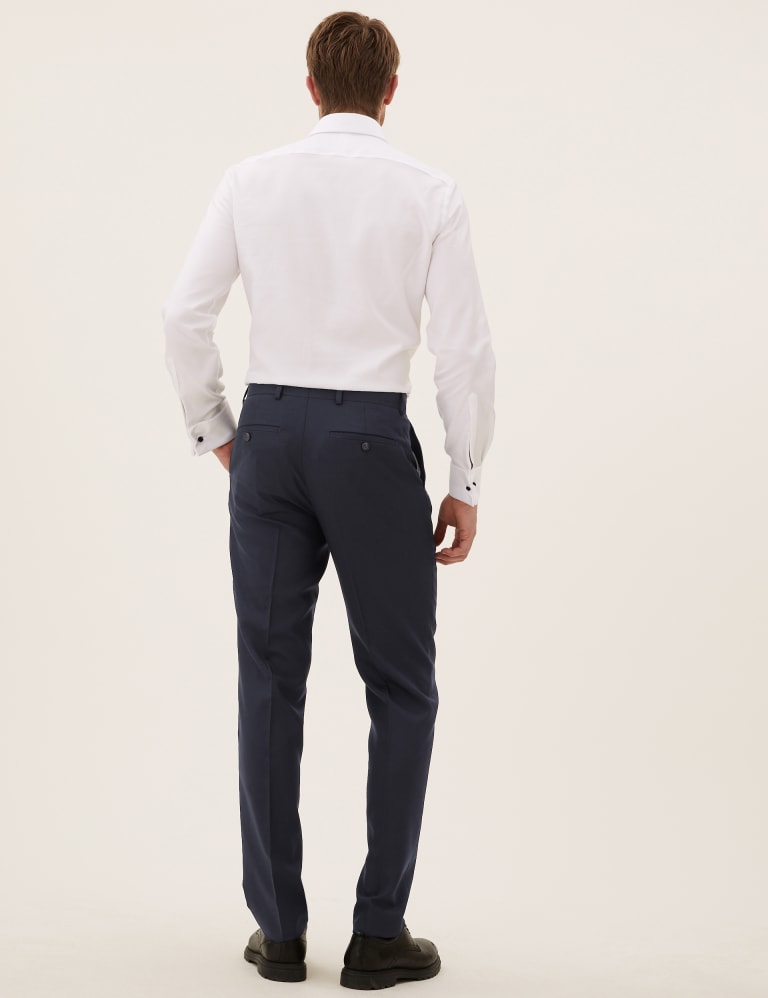 Navy Regular Fit Wool 3 Piece Suit 6 of 8