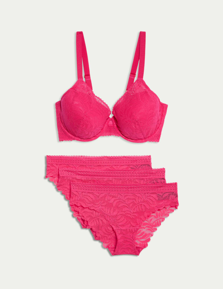 Flexifit™ Lace Wired Full Cup Bra Set A-E 2 of 6