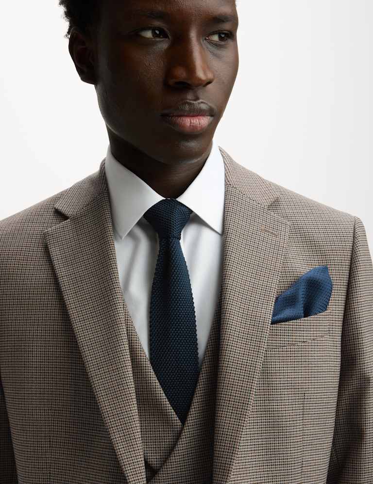 2 Piece Regular Fit Puppytooth Suit 6 of 6