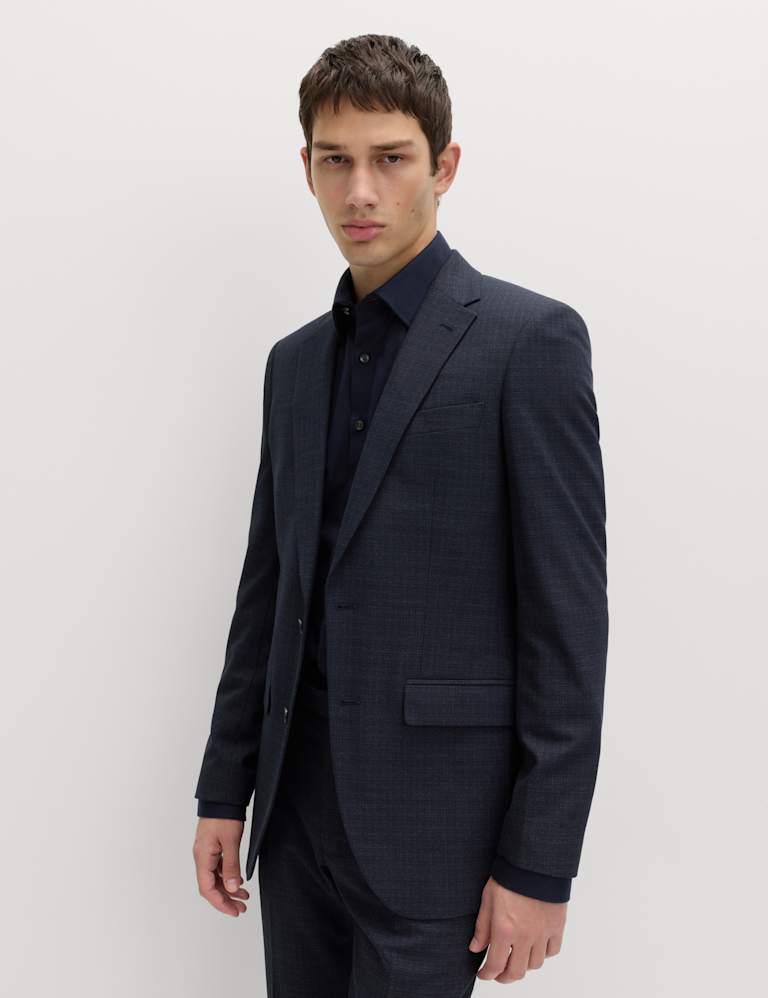 2 Piece Skinny Fit Textured Stretch Suit 2 of 6