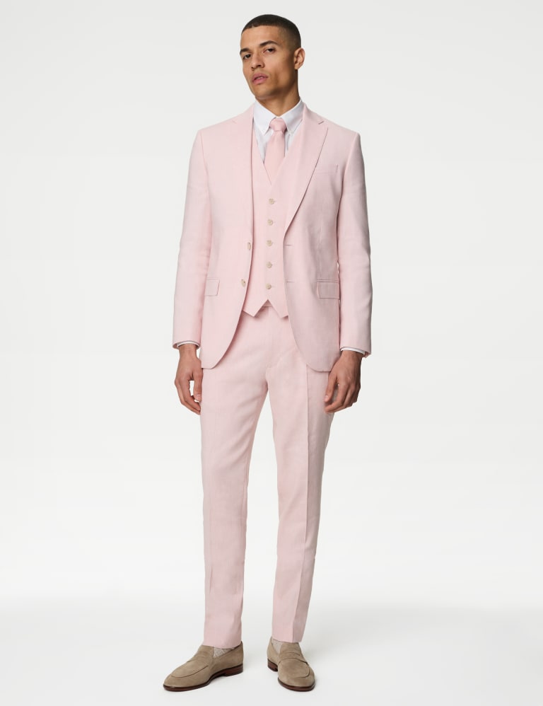 Tailored Fit Italian Linen Miracle™ Suit 1 of 6