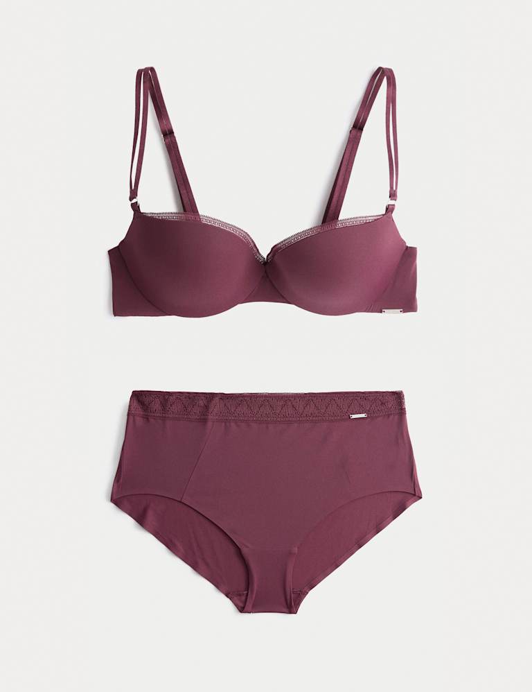 Boston Microfibre Wired Push Up Balcony Bra Set 2 of 6