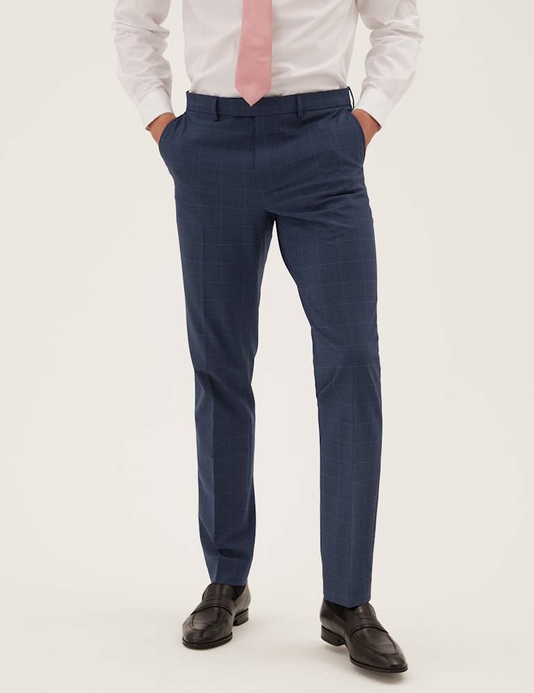 Slim Fit Checked Suit 4 of 7