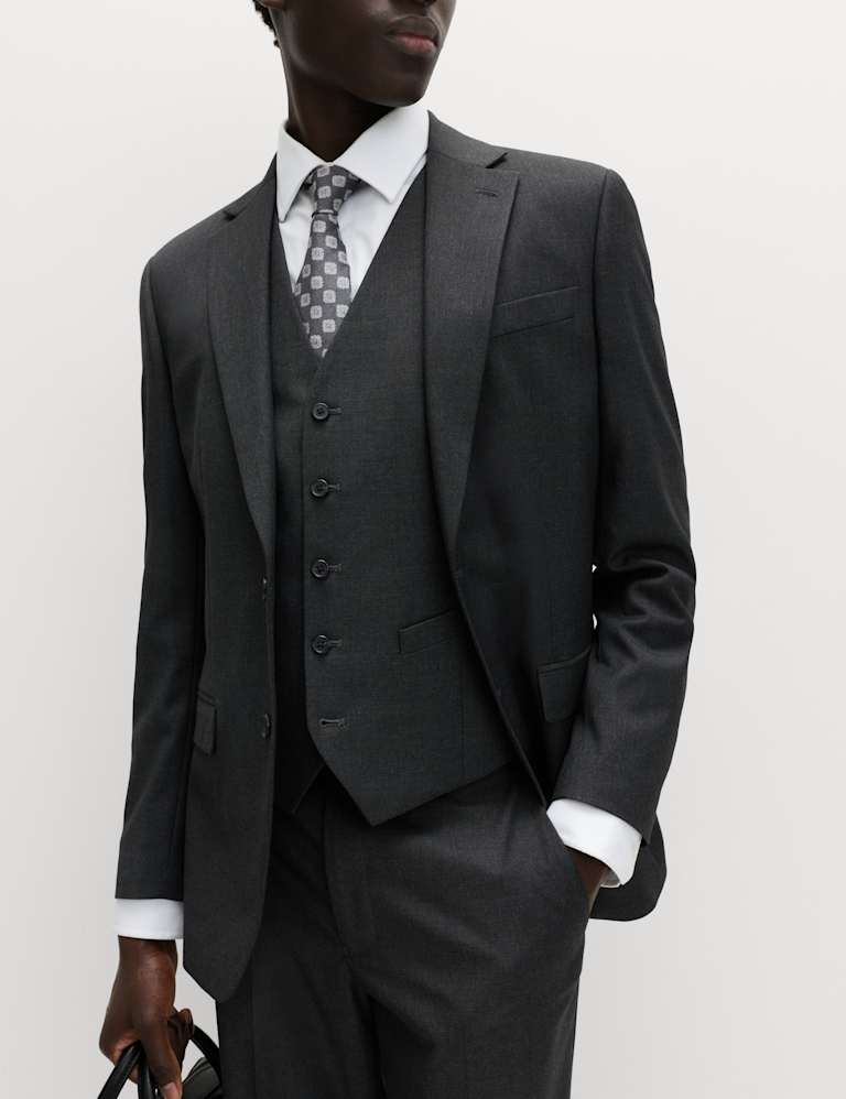 3 Piece Regular Fit Stretch Suit 2 of 6