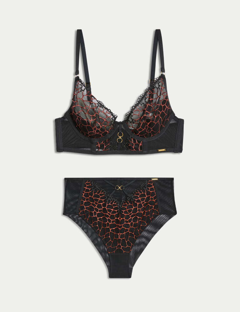 Evora Wired Longline Plunge Bra Set A-E 2 of 6