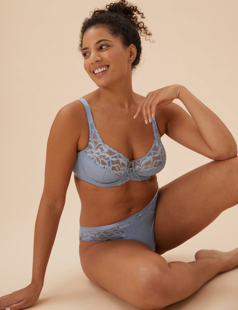 Wild Blooms Underwired Full Cup Bra Set A-E 1 of 1