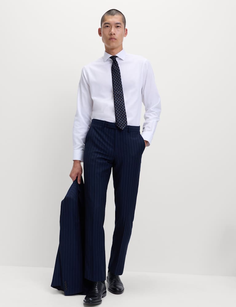Regular Fit Pure Wool Pinstripe Suit 4 of 6