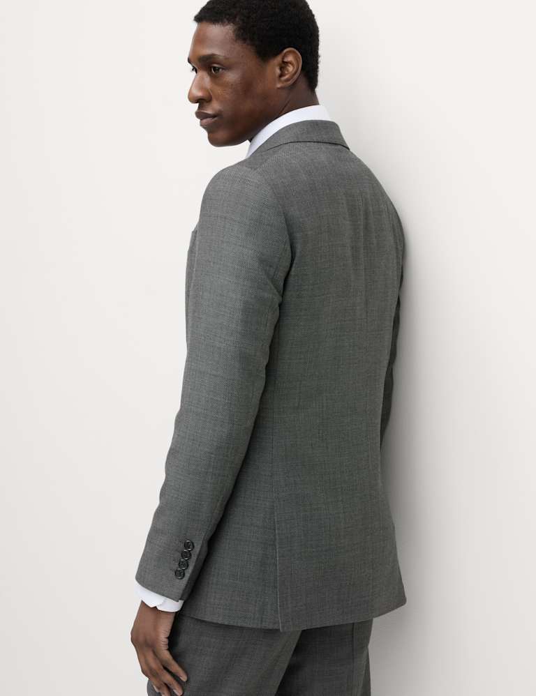 3 Piece Slim Fit Pure Wool Suit 4 of 6