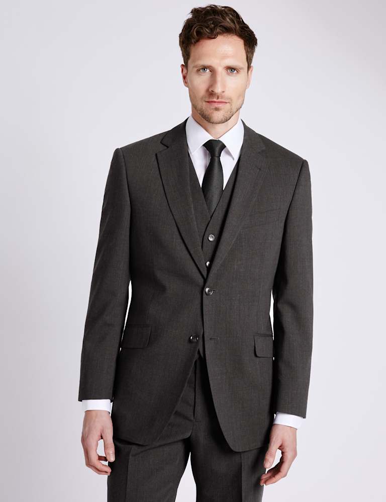 Charcoal Regular Fit Suit 1 of 9