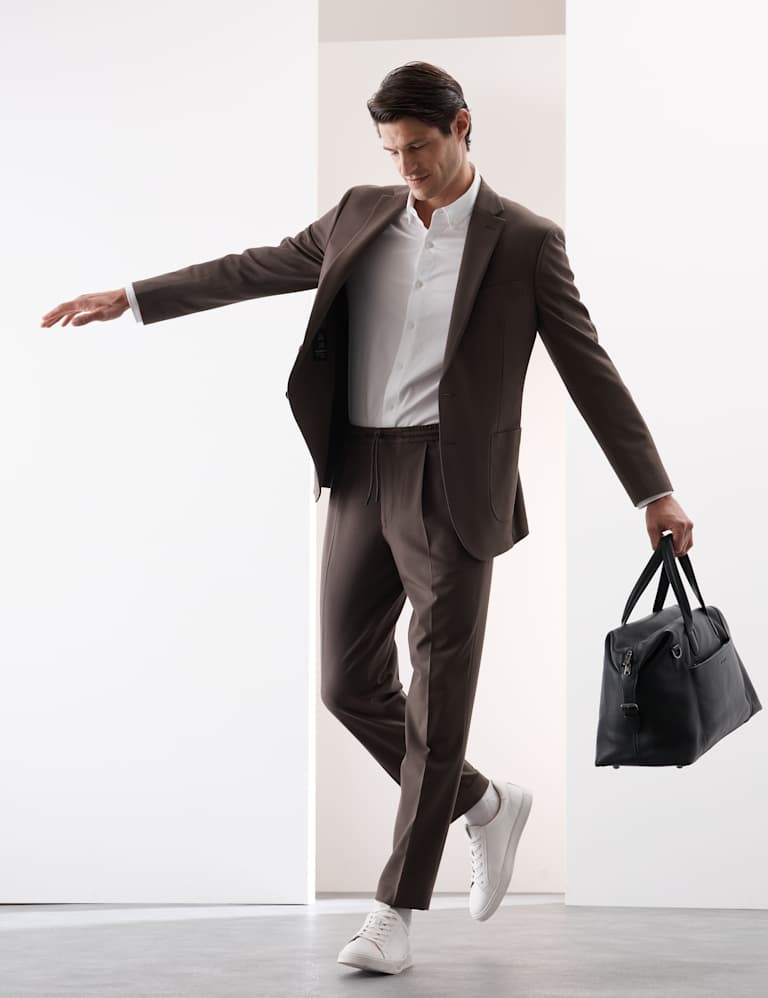 Tailored Fit Wool Blend Performance Suit 4 of 6