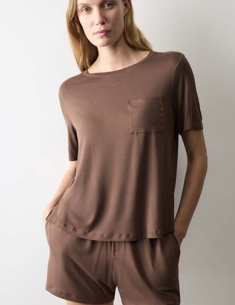 Pocket Detail Pyjama Top Set 1 of 6