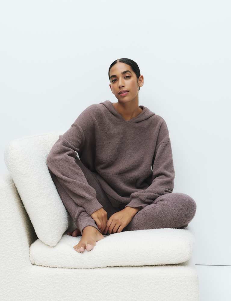 Cosy Bouclé Knit Hoodie Set 1 of 6