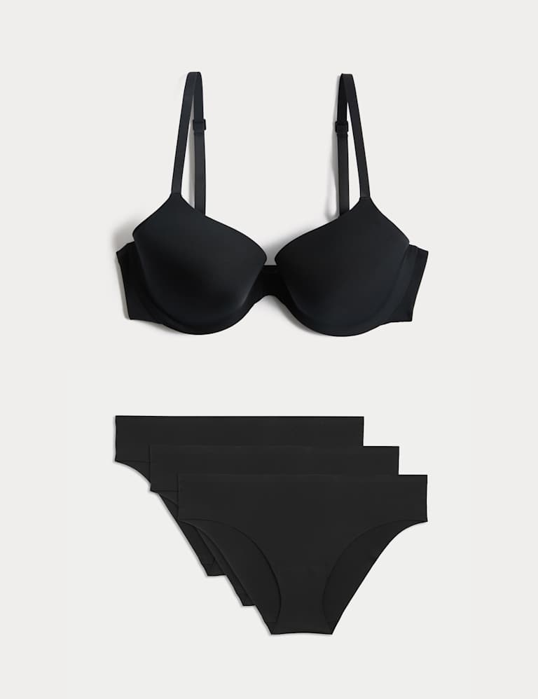 Body Invisibles Wired Demi Cup Bra Set A-E 2 of 6