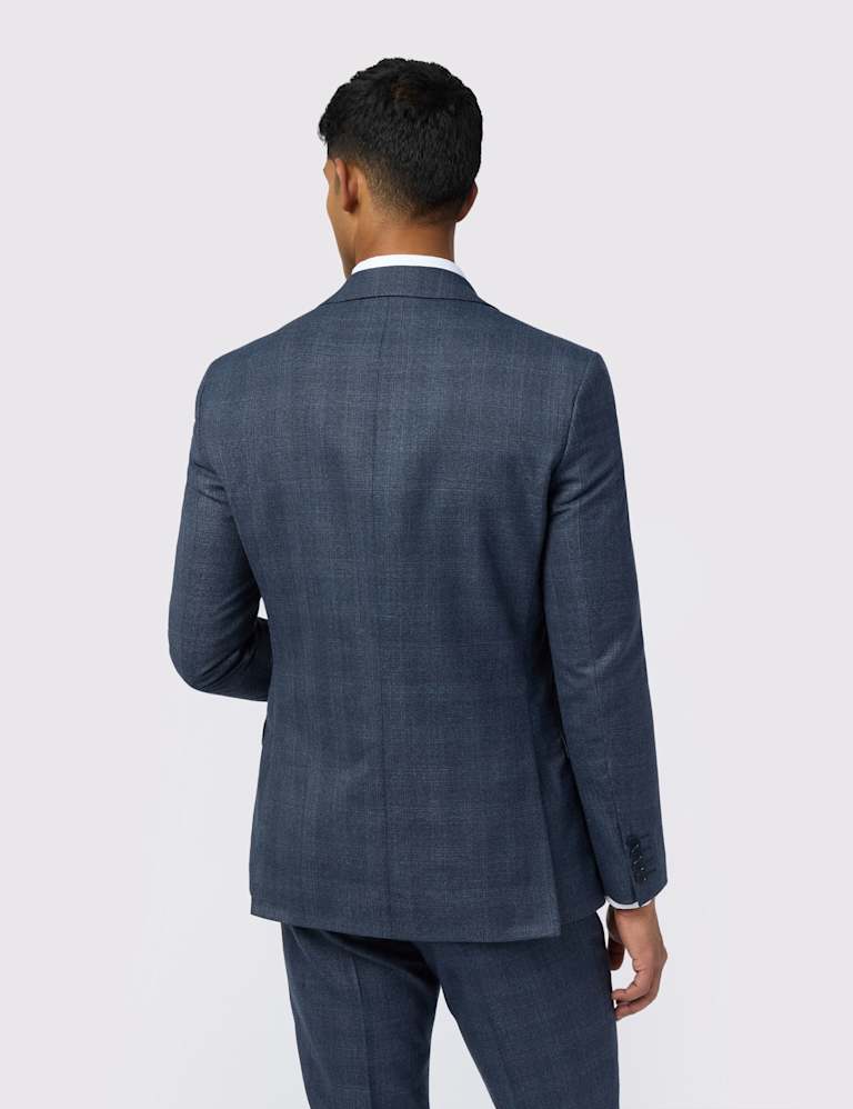 Slim Fit Wool Rich Check Performance Suit 3 of 7