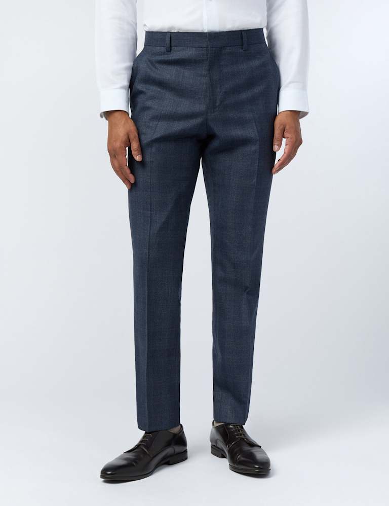 Slim Fit Wool Rich Check Performance Suit 4 of 7