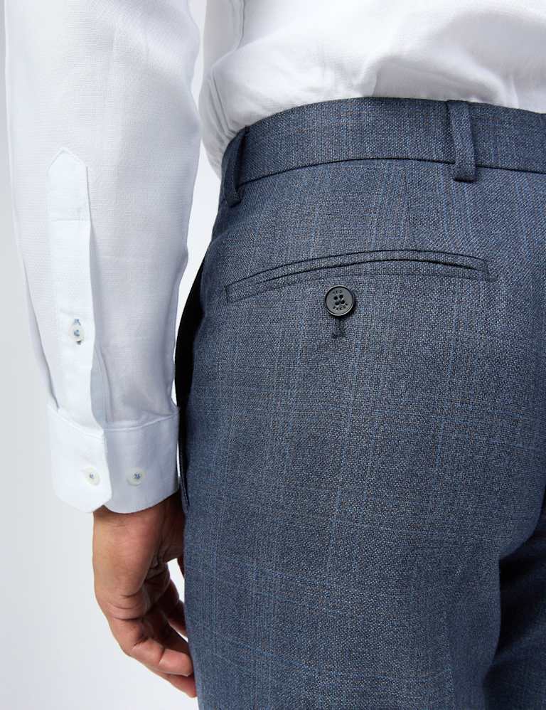 Slim Fit Wool Rich Check Performance Suit 7 of 7